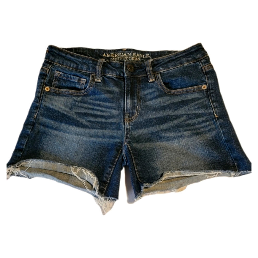 American Eagle Cut Off Jean shorts stretch 4